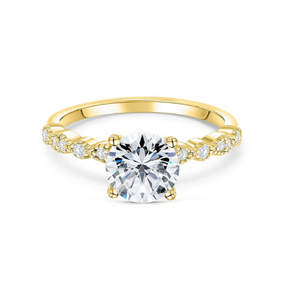 1.22 CT Elongated Cushion Solitaire Moissanite Engagement Ring