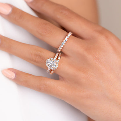 1.22 CT Elongated Cushion Solitaire Moissanite Engagement Ring