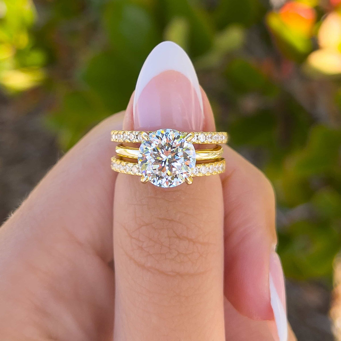 1.22 CT Elongated Cushion Solitaire Moissanite Engagement Ring