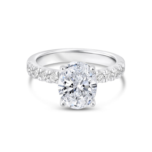 1.22 CT Elongated Cushion Solitaire Moissanite Engagement Ring