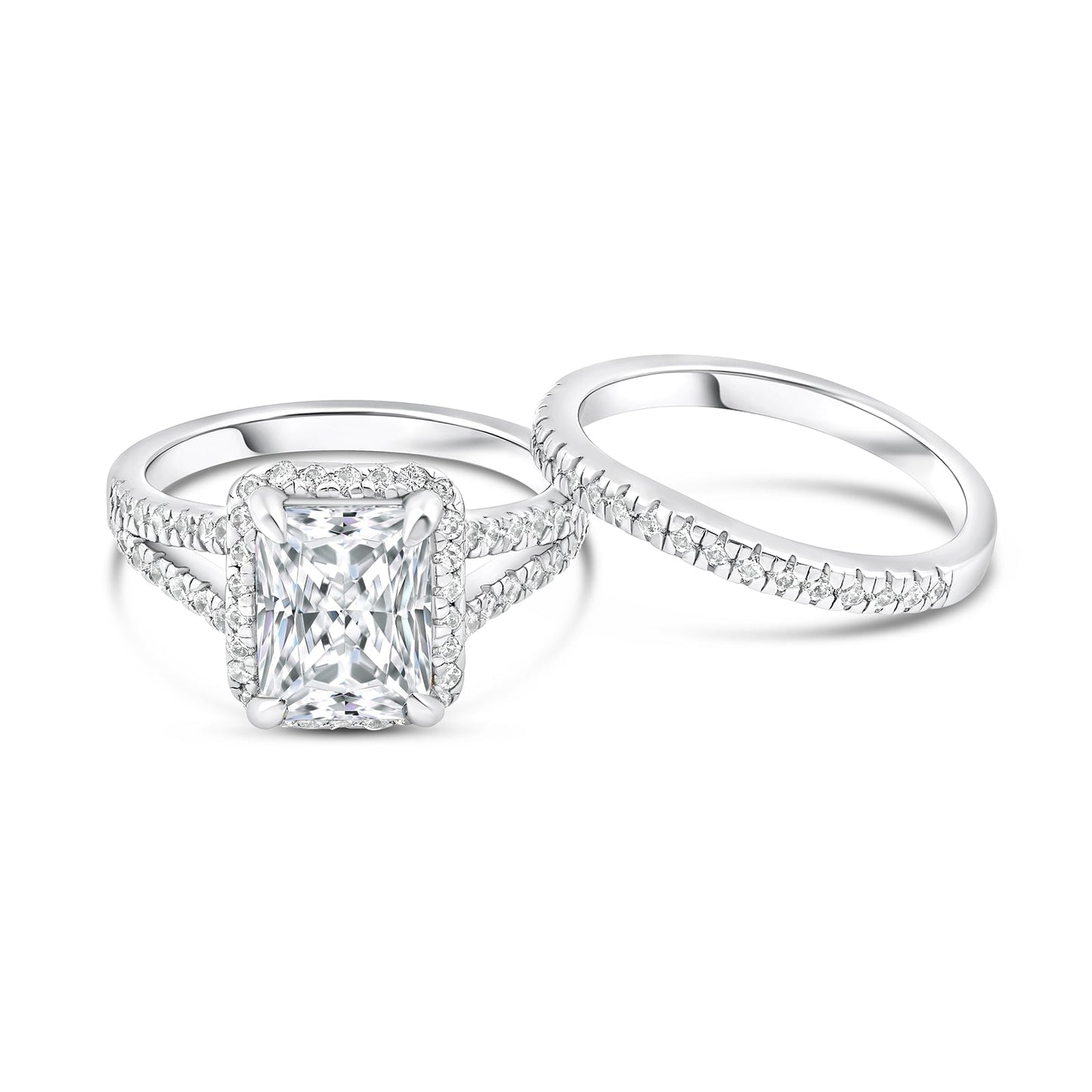 1.22 CT Elongated Cushion Solitaire Moissanite Engagement Ring