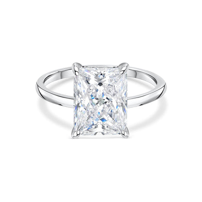 1.22 CT Elongated Cushion Solitaire Moissanite Engagement Ring