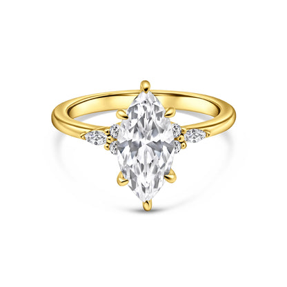 1.22 CT Elongated Cushion Solitaire Moissanite Engagement Ring