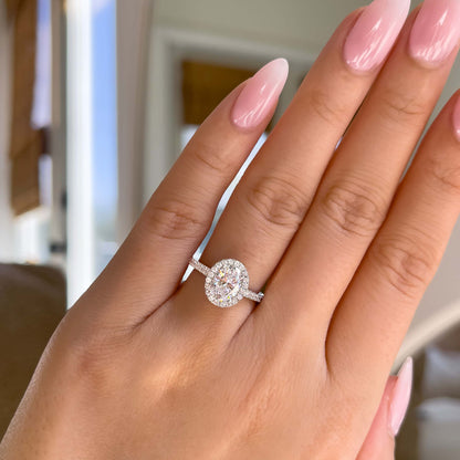 1.22 CT Elongated Cushion Solitaire Moissanite Engagement Ring