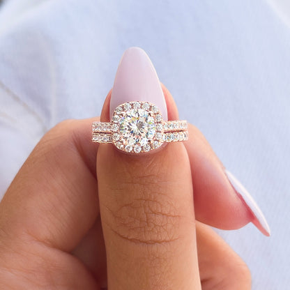 1.22 CT Elongated Cushion Solitaire Moissanite Engagement Ring