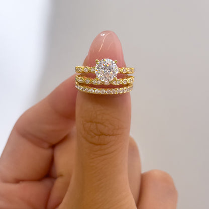 1.22 CT Elongated Cushion Solitaire Moissanite Engagement Ring
