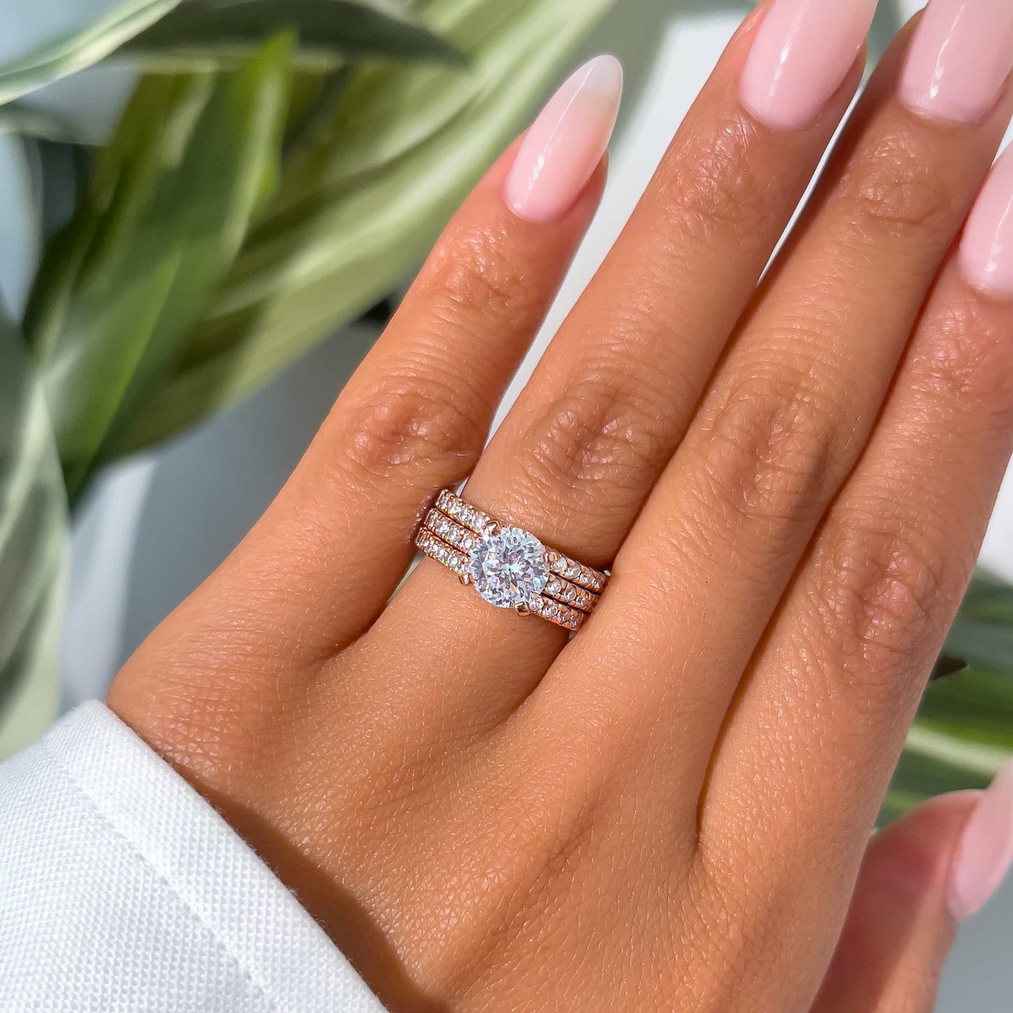 1.22 CT Elongated Cushion Solitaire Moissanite Engagement Ring