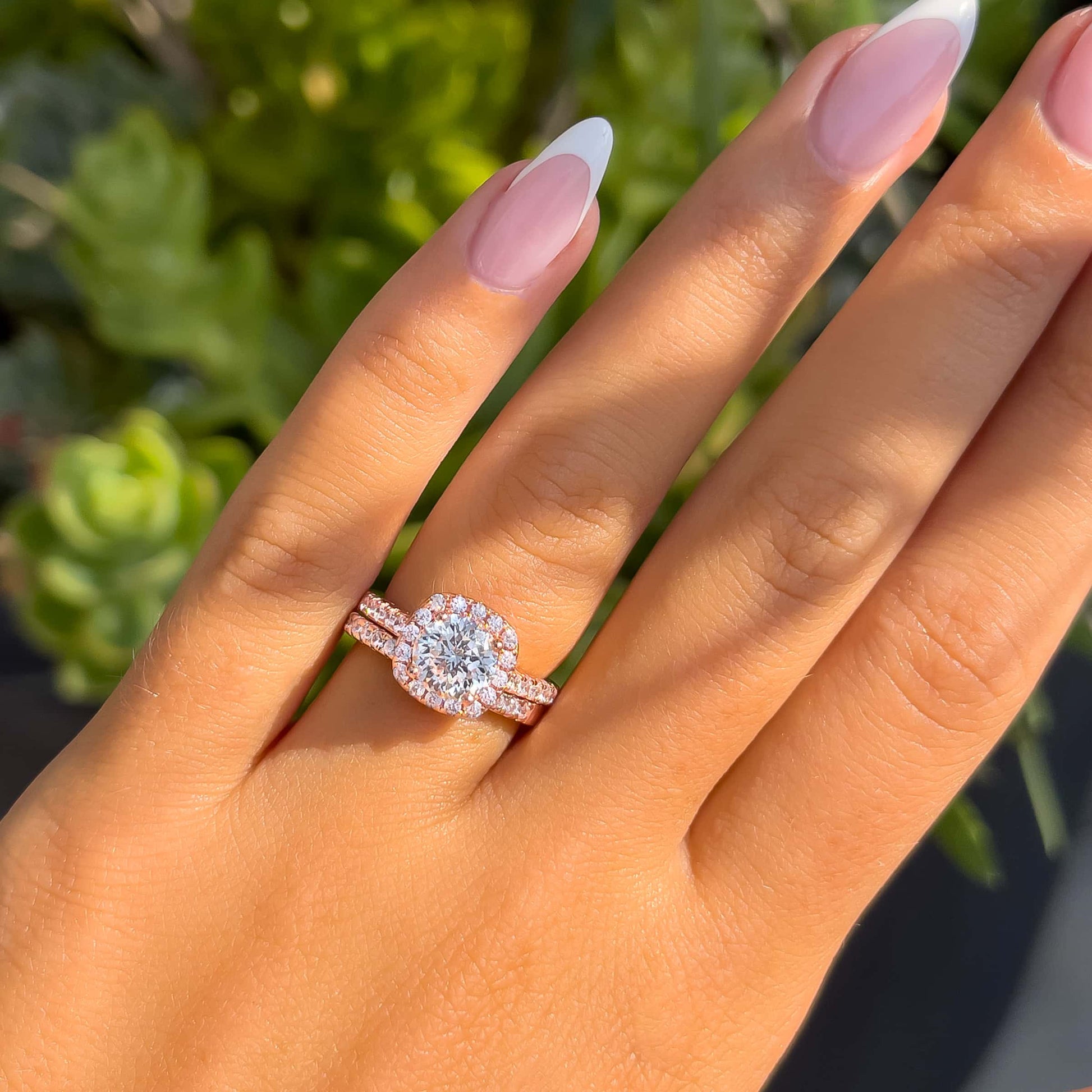1.22 CT Elongated Cushion Solitaire Moissanite Engagement Ring