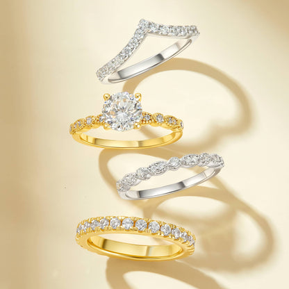 1.22 CT Elongated Cushion Solitaire Moissanite Engagement Ring
