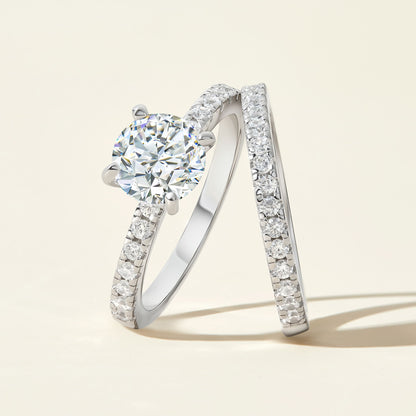 1.22 CT Elongated Cushion Solitaire Moissanite Engagement Ring