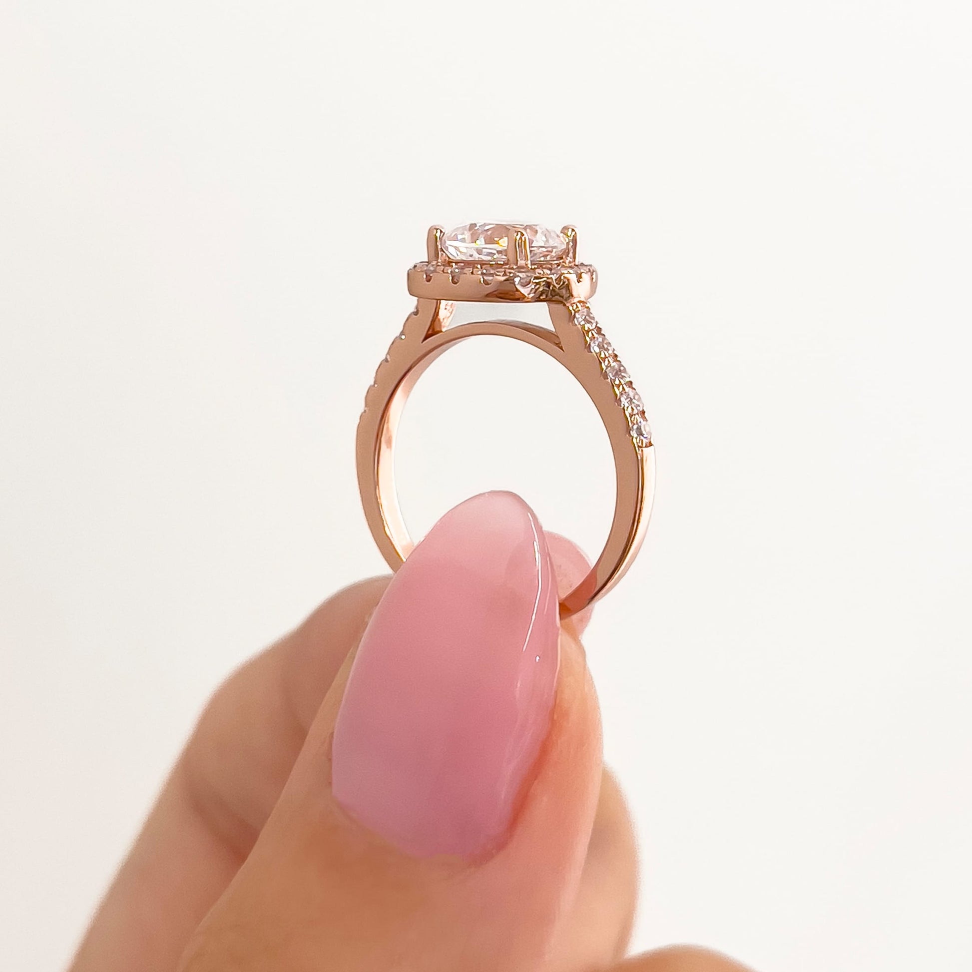 1.22 CT Elongated Cushion Solitaire Moissanite Engagement Ring