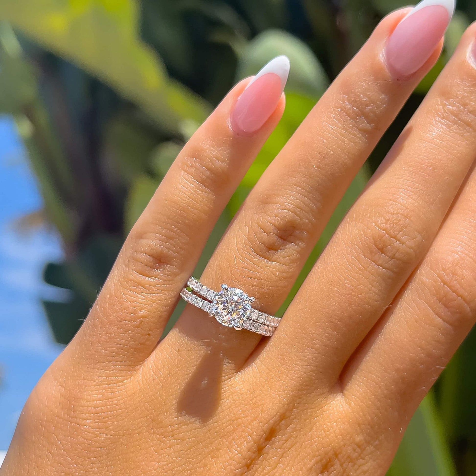 1.22 CT Elongated Cushion Solitaire Moissanite Engagement Ring