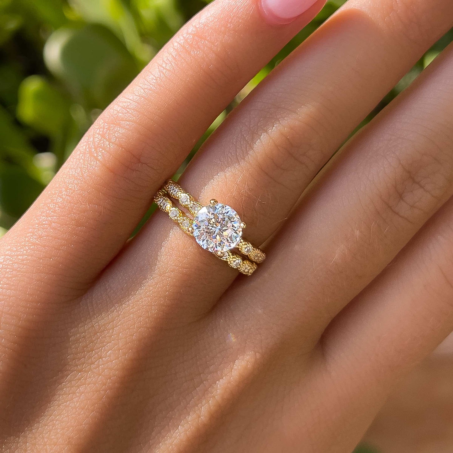 1.22 CT Elongated Cushion Solitaire Moissanite Engagement Ring