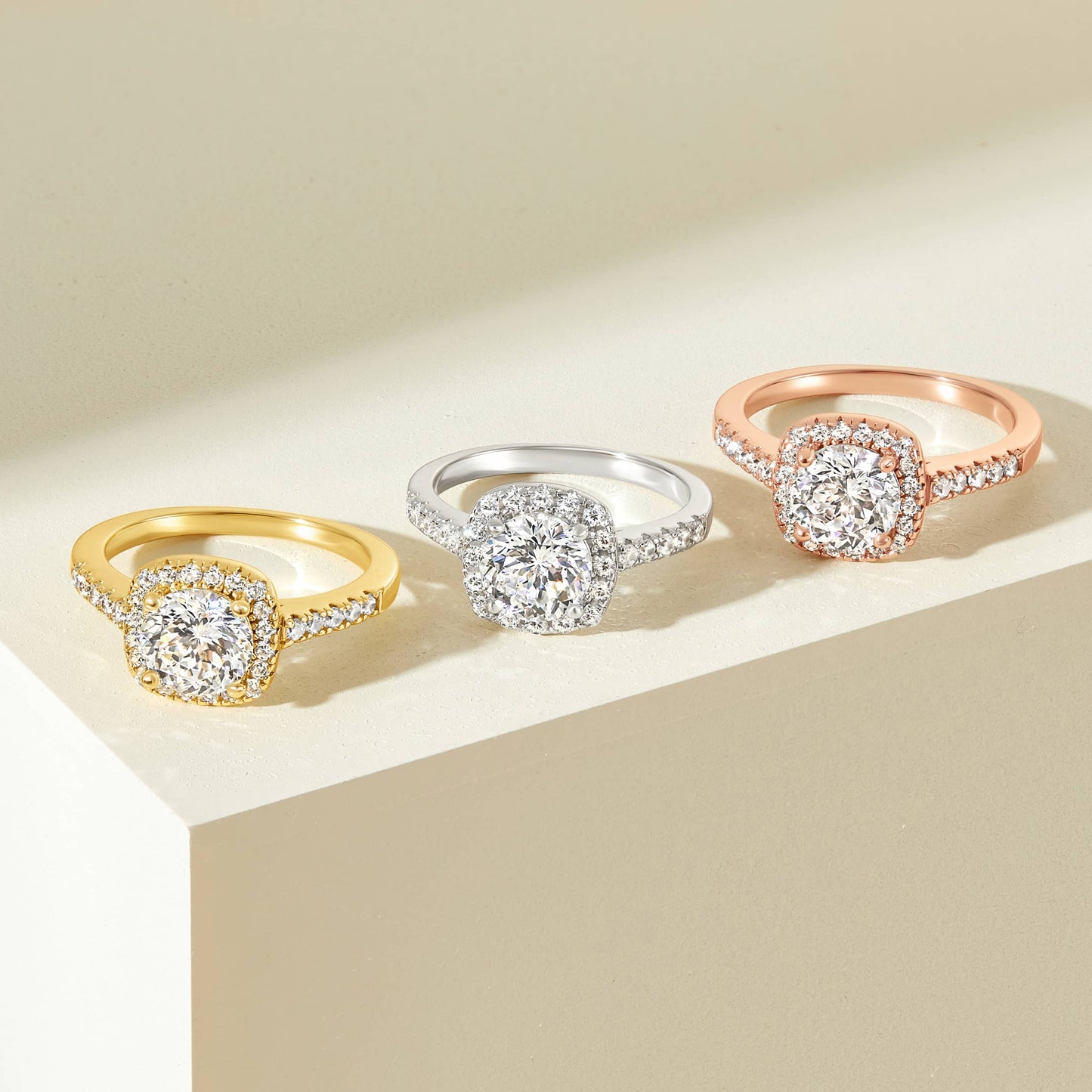 1.22 CT Elongated Cushion Solitaire Moissanite Engagement Ring