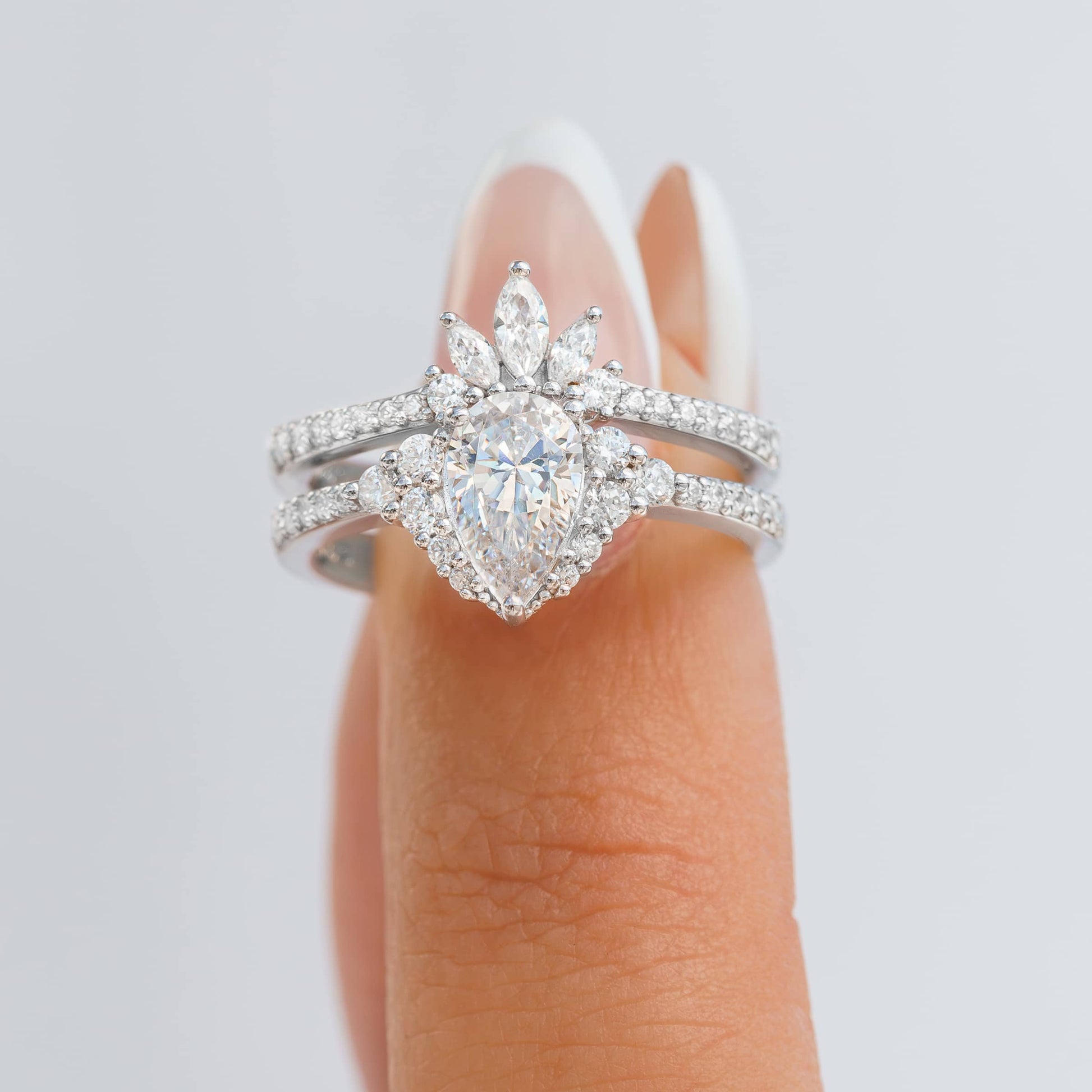 1.22 CT Elongated Cushion Solitaire Moissanite Engagement Ring