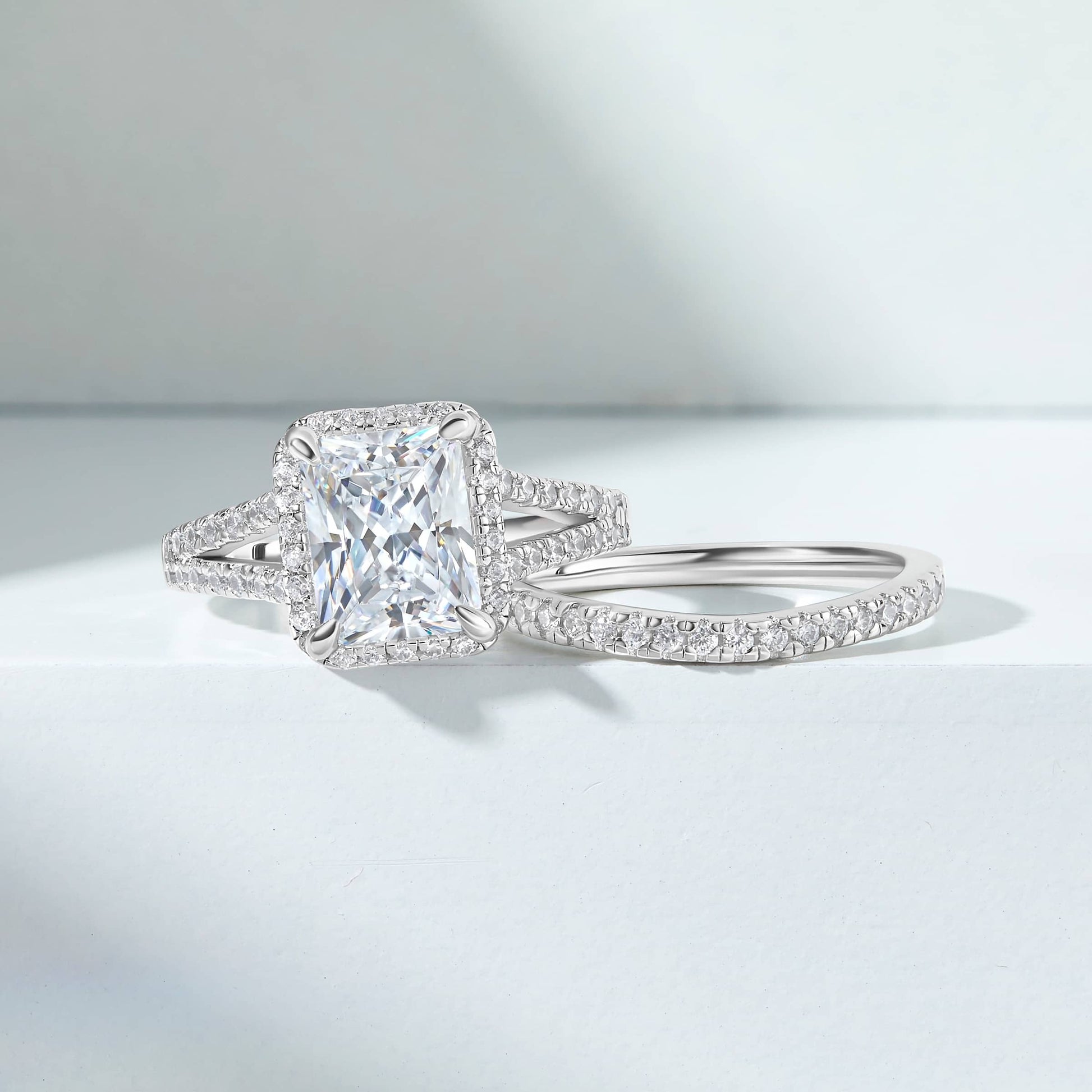1.22 CT Elongated Cushion Solitaire Moissanite Engagement Ring