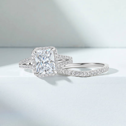 1.22 CT Elongated Cushion Solitaire Moissanite Engagement Ring