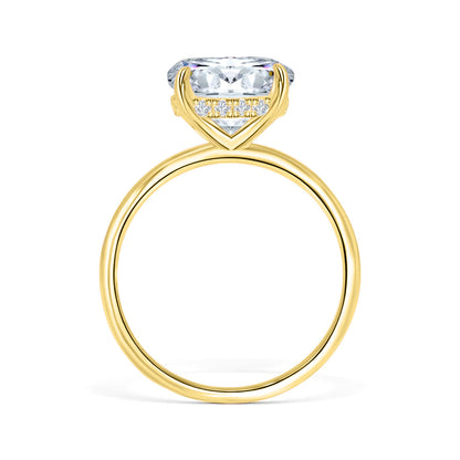 1.22 CT Elongated Cushion Solitaire Moissanite Engagement Ring