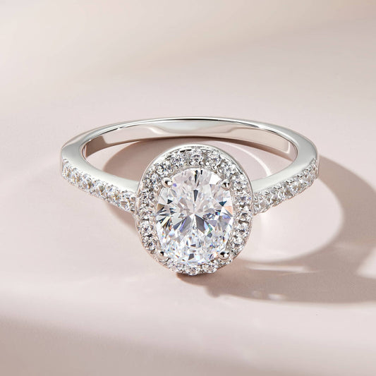 1.22 CT Elongated Cushion Solitaire Moissanite Engagement Ring