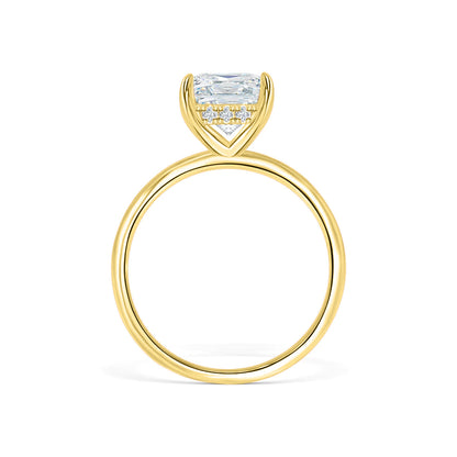 1.22 CT Elongated Cushion Solitaire Moissanite Engagement Ring
