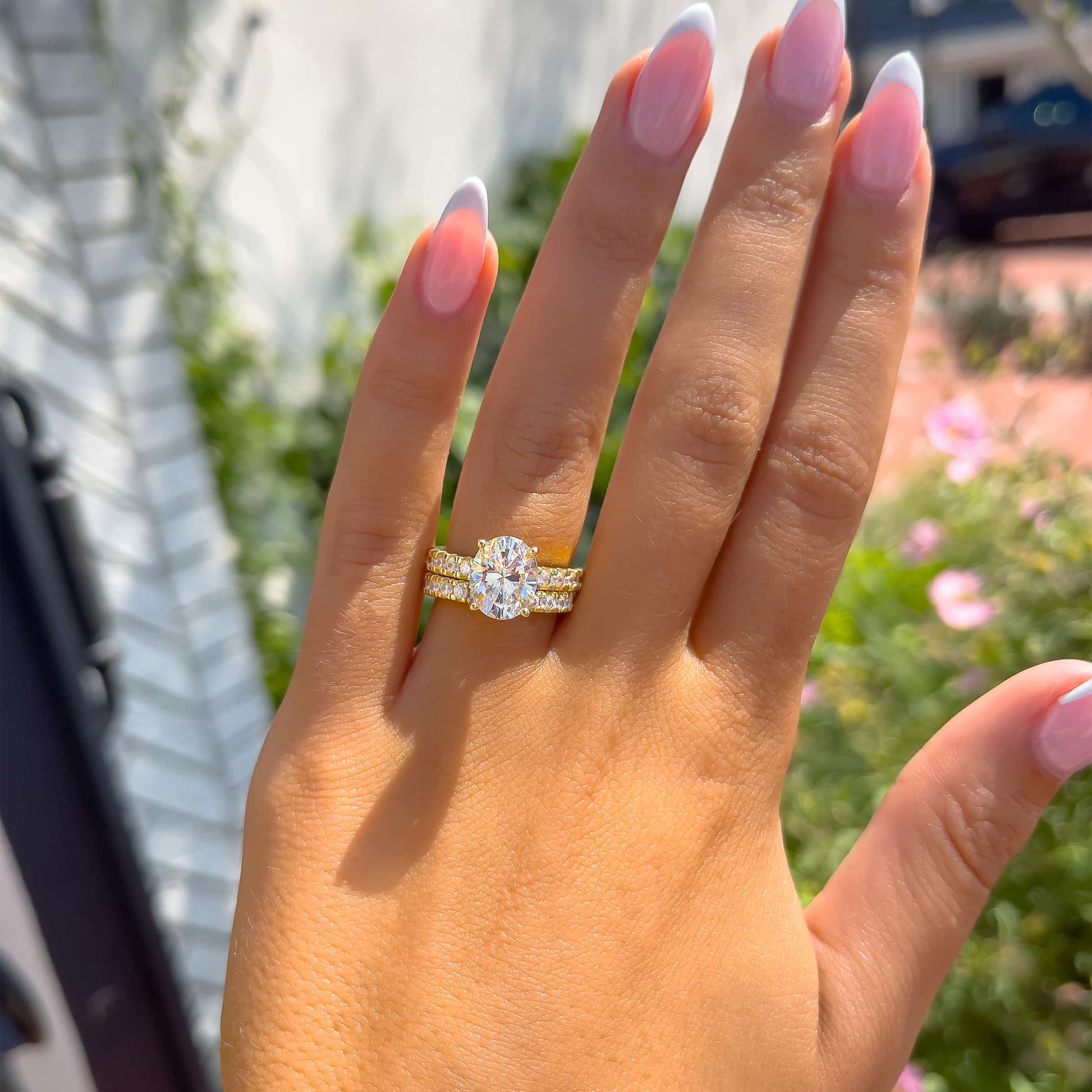 1.22 CT Elongated Cushion Solitaire Moissanite Engagement Ring
