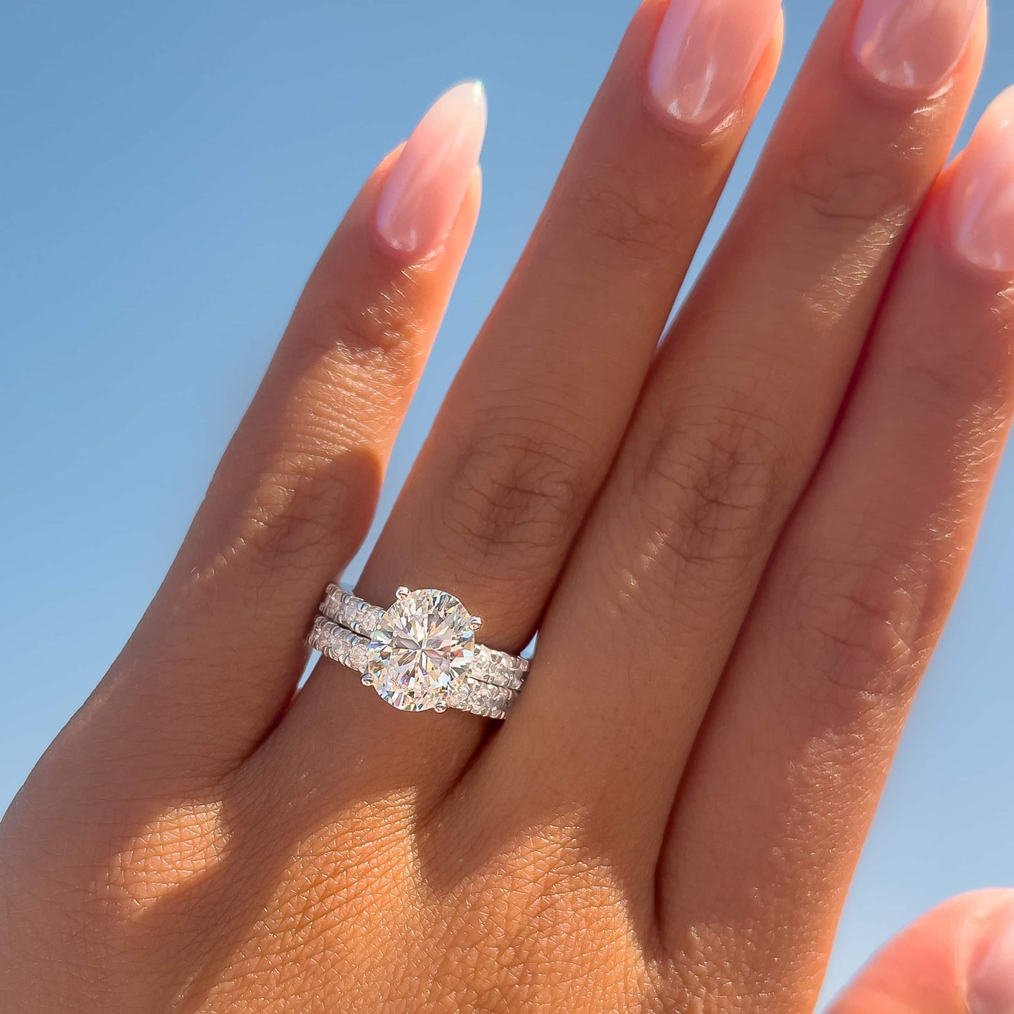 1.22 CT Elongated Cushion Solitaire Moissanite Engagement Ring