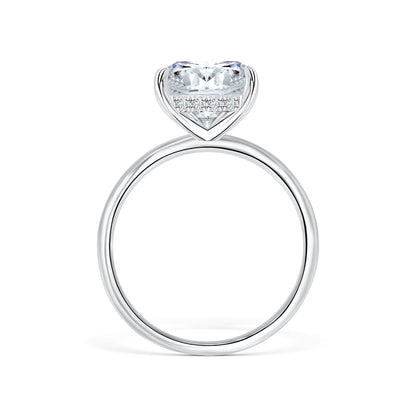 1.22 CT Elongated Cushion Solitaire Moissanite Engagement Ring