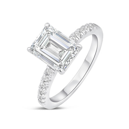 1.22 CT Elongated Cushion Solitaire Moissanite Engagement Ring