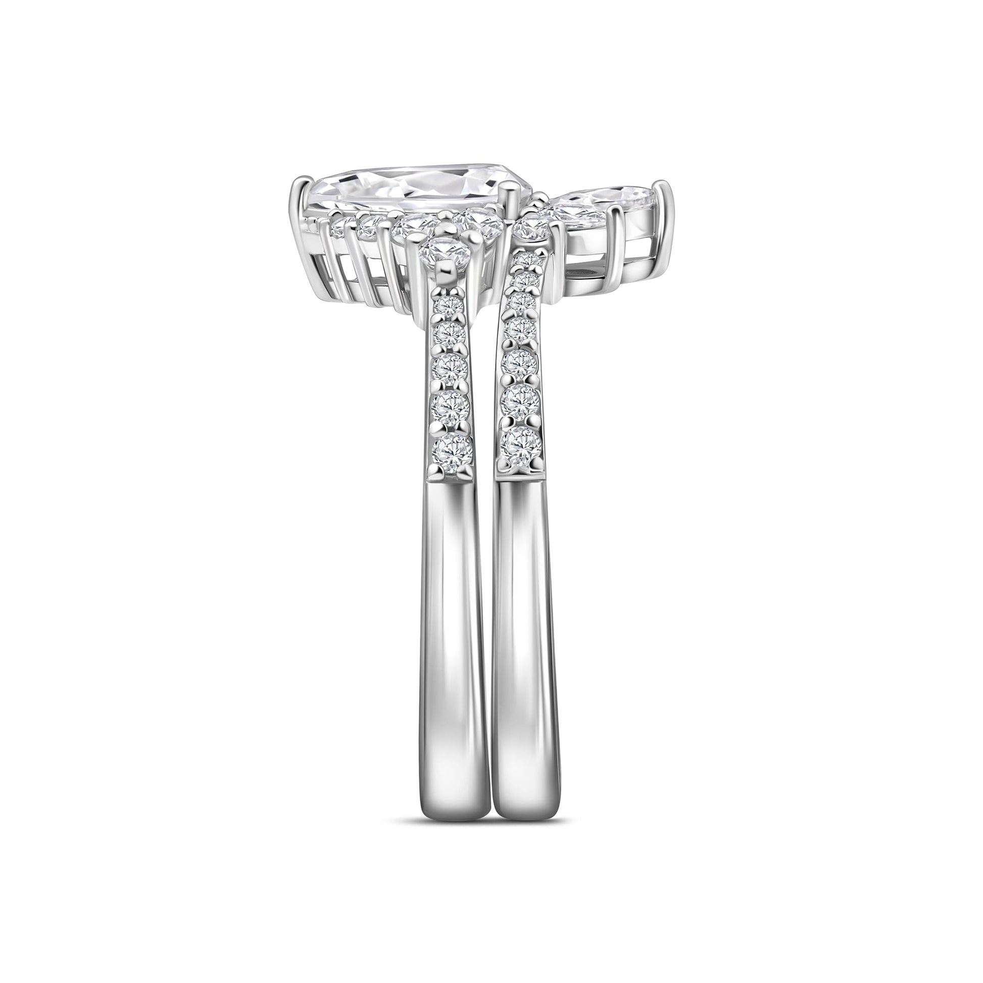 1.22 CT Elongated Cushion Solitaire Moissanite Engagement Ring