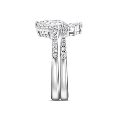 1.22 CT Elongated Cushion Solitaire Moissanite Engagement Ring