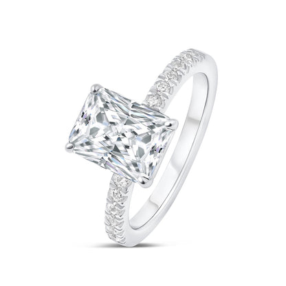 1.22 CT Elongated Cushion Solitaire Moissanite Engagement Ring