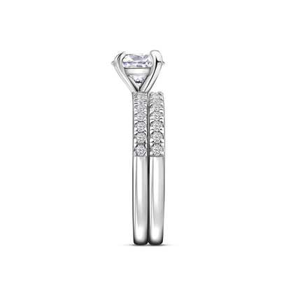 1.22 CT Elongated Cushion Solitaire Moissanite Engagement Ring