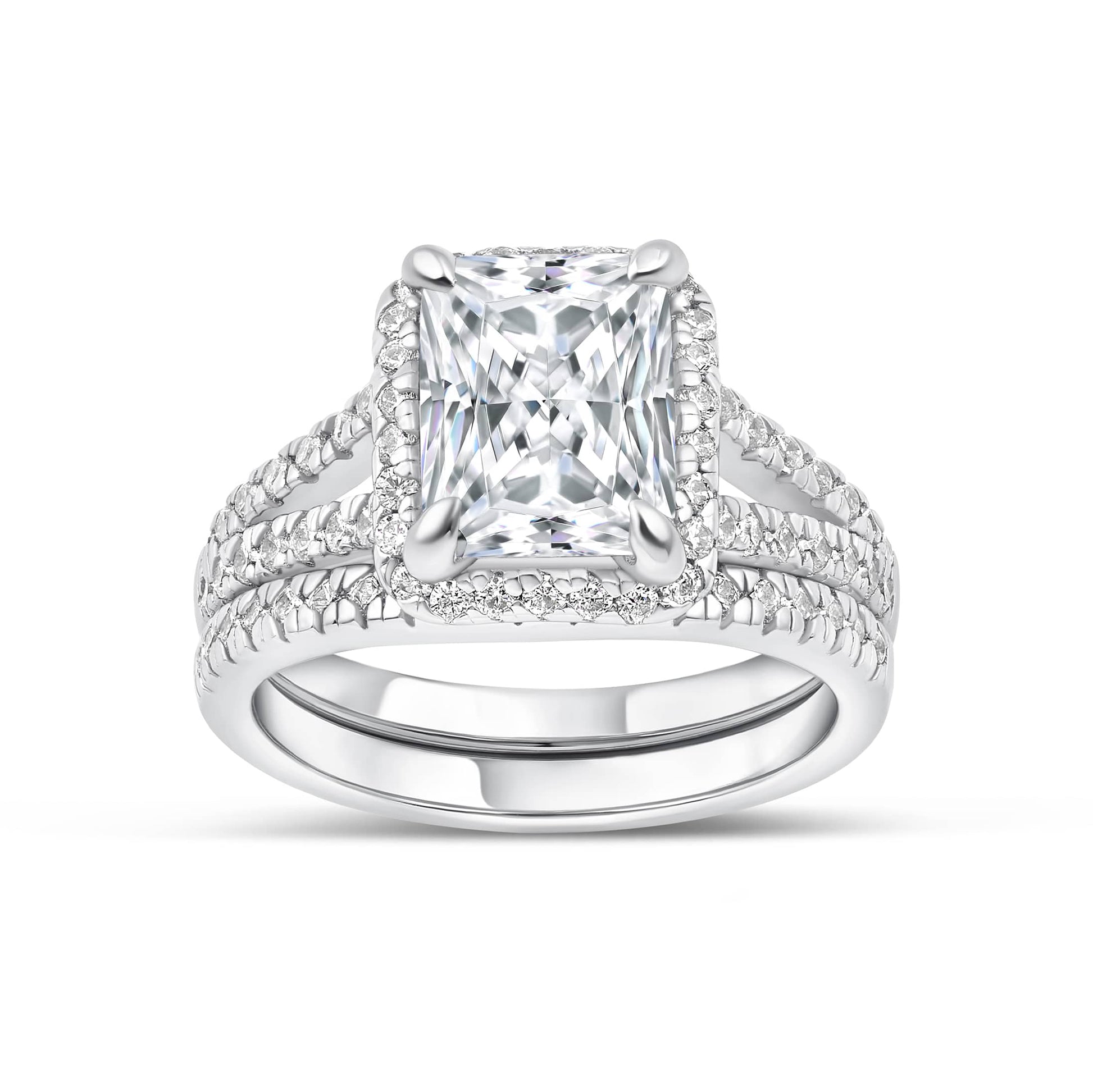 1.22 CT Elongated Cushion Solitaire Moissanite Engagement Ring