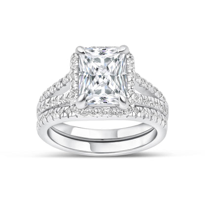 1.22 CT Elongated Cushion Solitaire Moissanite Engagement Ring