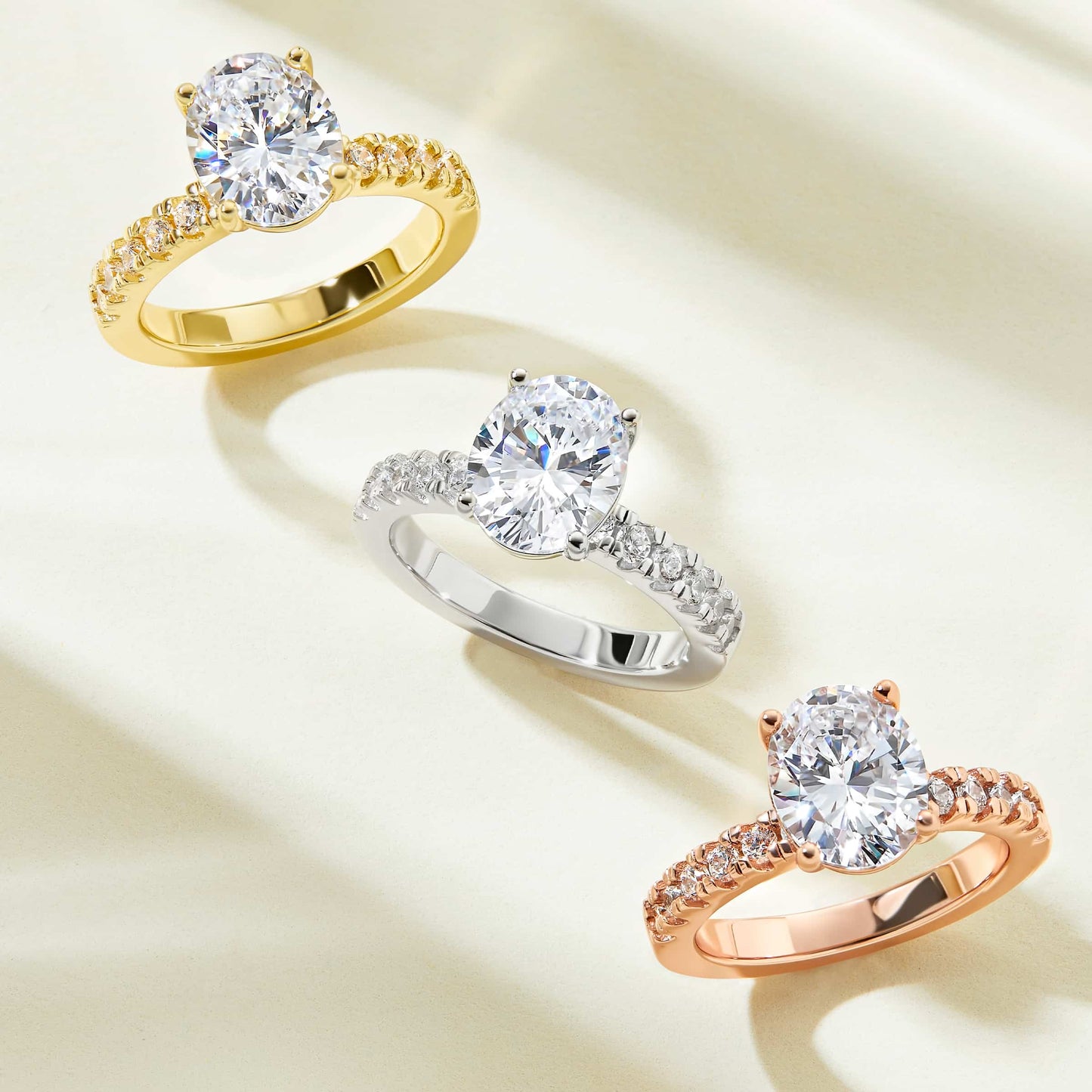 1.22 CT Elongated Cushion Solitaire Moissanite Engagement Ring