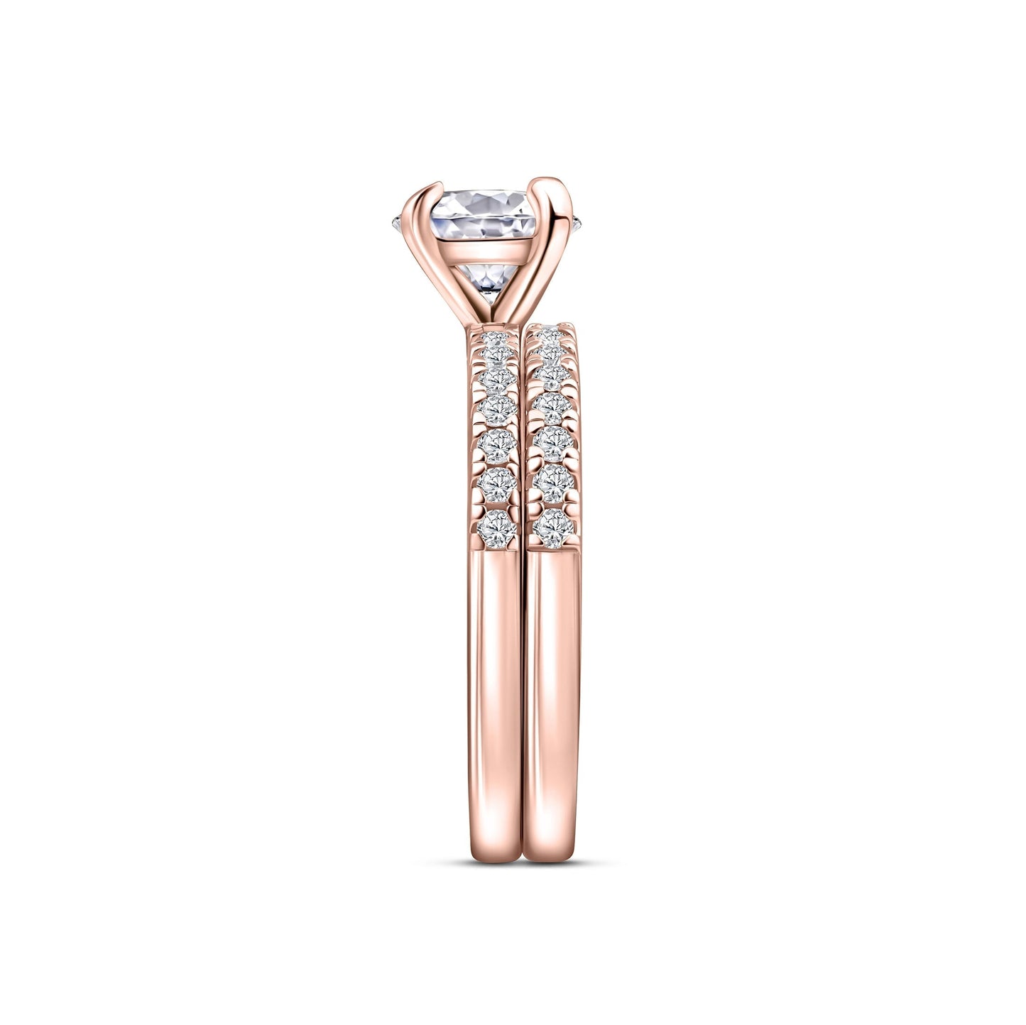 1.22 CT Elongated Cushion Solitaire Moissanite Engagement Ring
