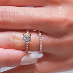 1.22 CT Elongated Cushion Solitaire Moissanite Engagement Ring