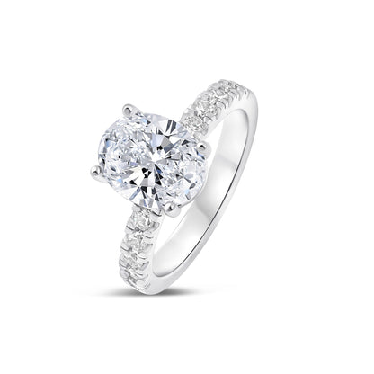 1.22 CT Elongated Cushion Solitaire Moissanite Engagement Ring