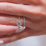 1.22 CT Elongated Cushion Solitaire Moissanite Engagement Ring