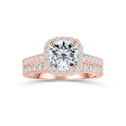 1.22 CT Elongated Cushion Solitaire Moissanite Engagement Ring
