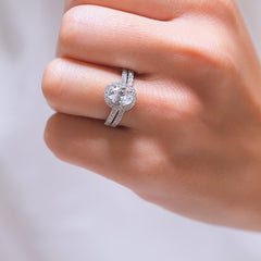 1.22 CT Elongated Cushion Solitaire Moissanite Engagement Ring