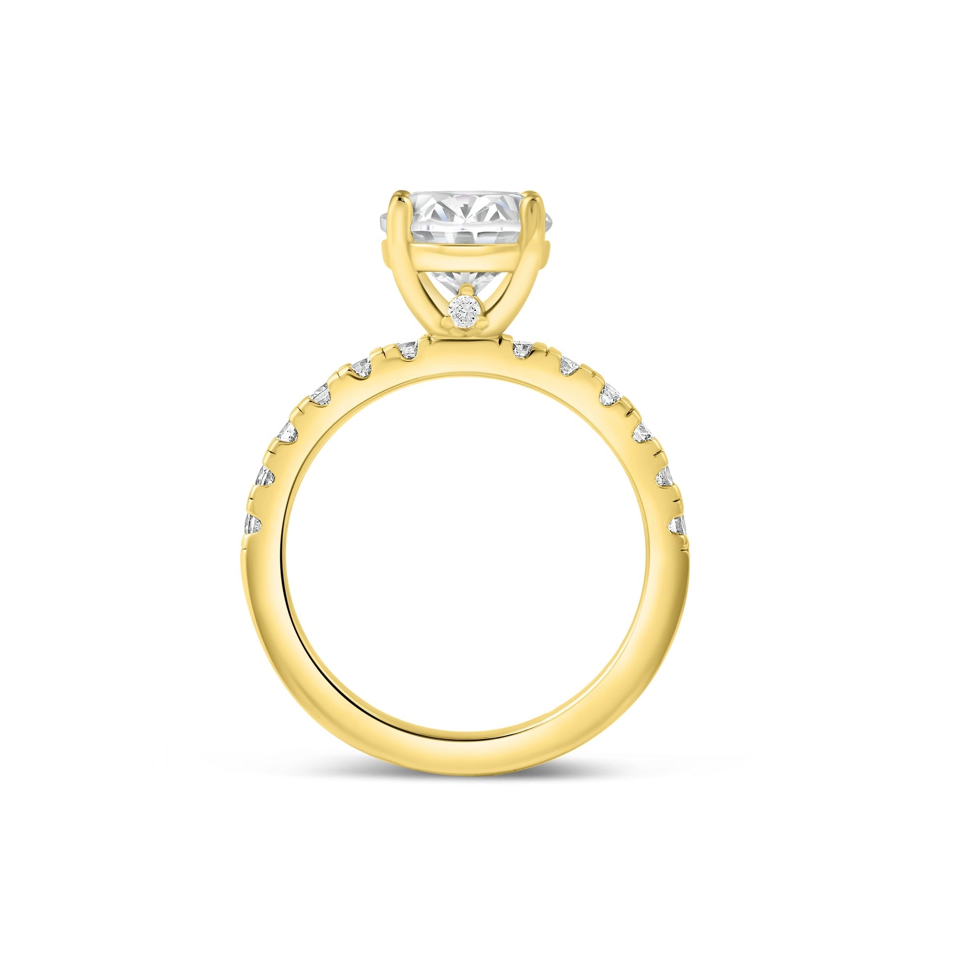 1.22 CT Elongated Cushion Solitaire Moissanite Engagement Ring