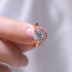 1.22 CT Elongated Cushion Solitaire Moissanite Engagement Ring