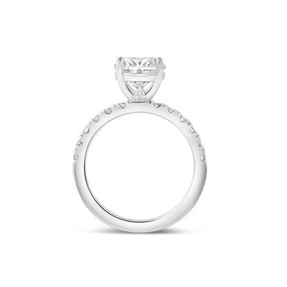 1.22 CT Elongated Cushion Solitaire Moissanite Engagement Ring