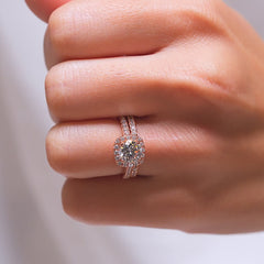 1.22 CT Elongated Cushion Solitaire Moissanite Engagement Ring