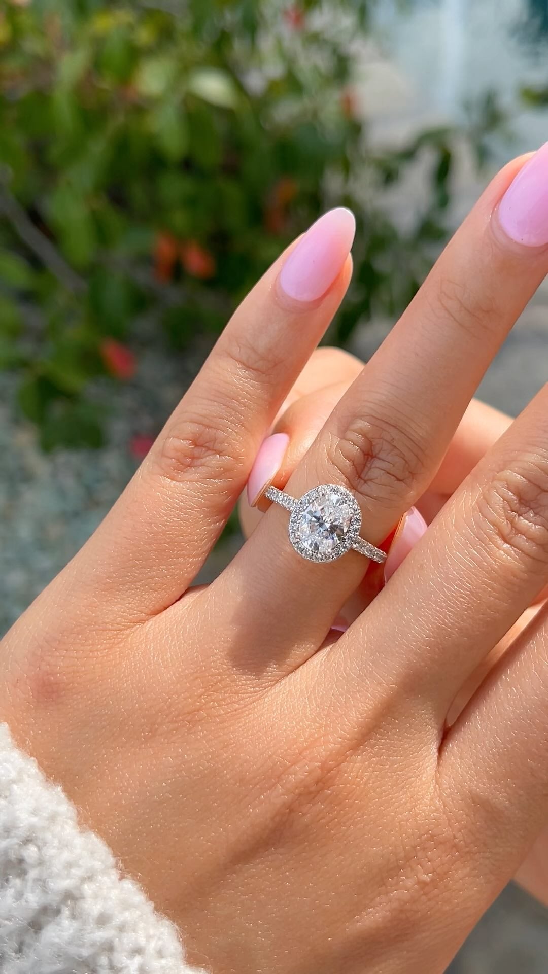 1.22 CT Elongated Cushion Solitaire Moissanite Engagement Ring