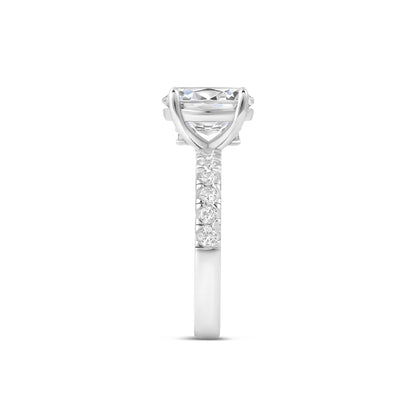 1.22 CT Elongated Cushion Solitaire Moissanite Engagement Ring