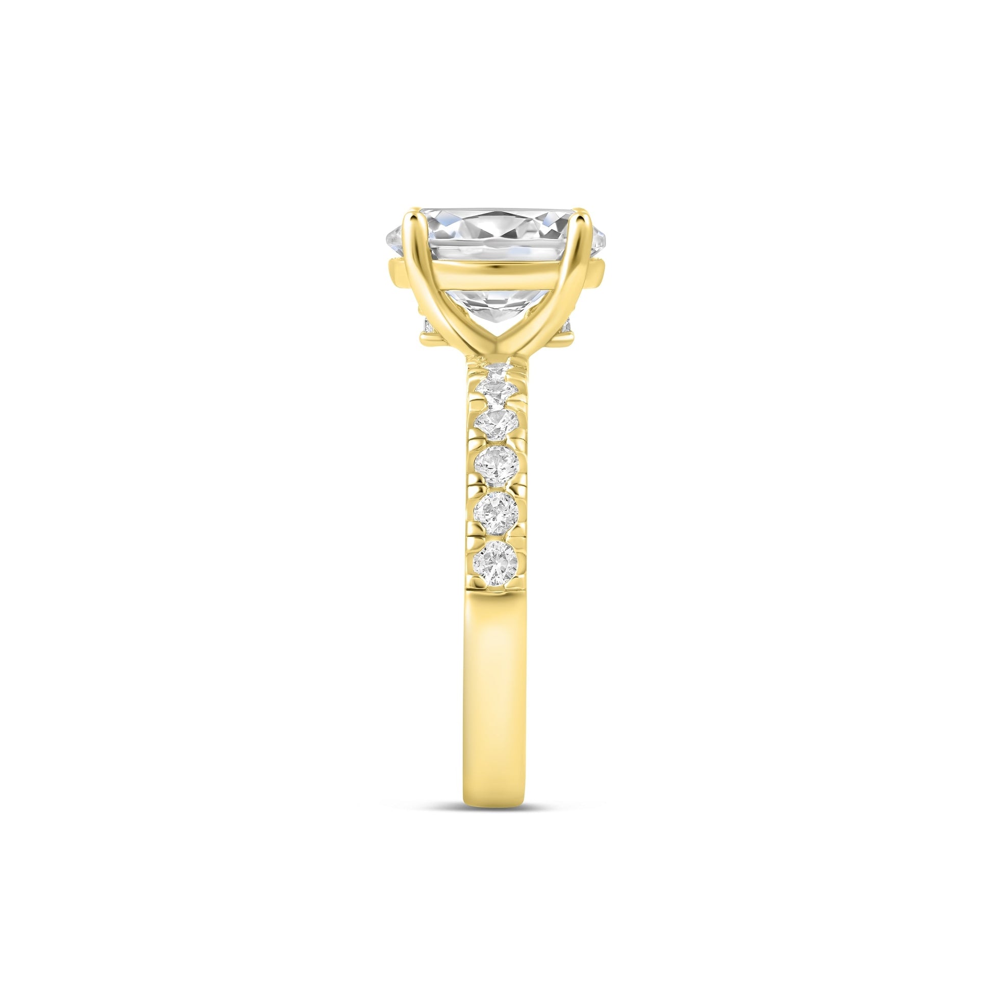 1.22 CT Elongated Cushion Solitaire Moissanite Engagement Ring