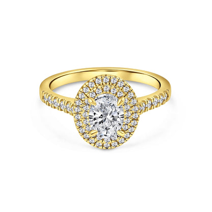 1.22 CT Elongated Cushion Solitaire Moissanite Engagement Ring