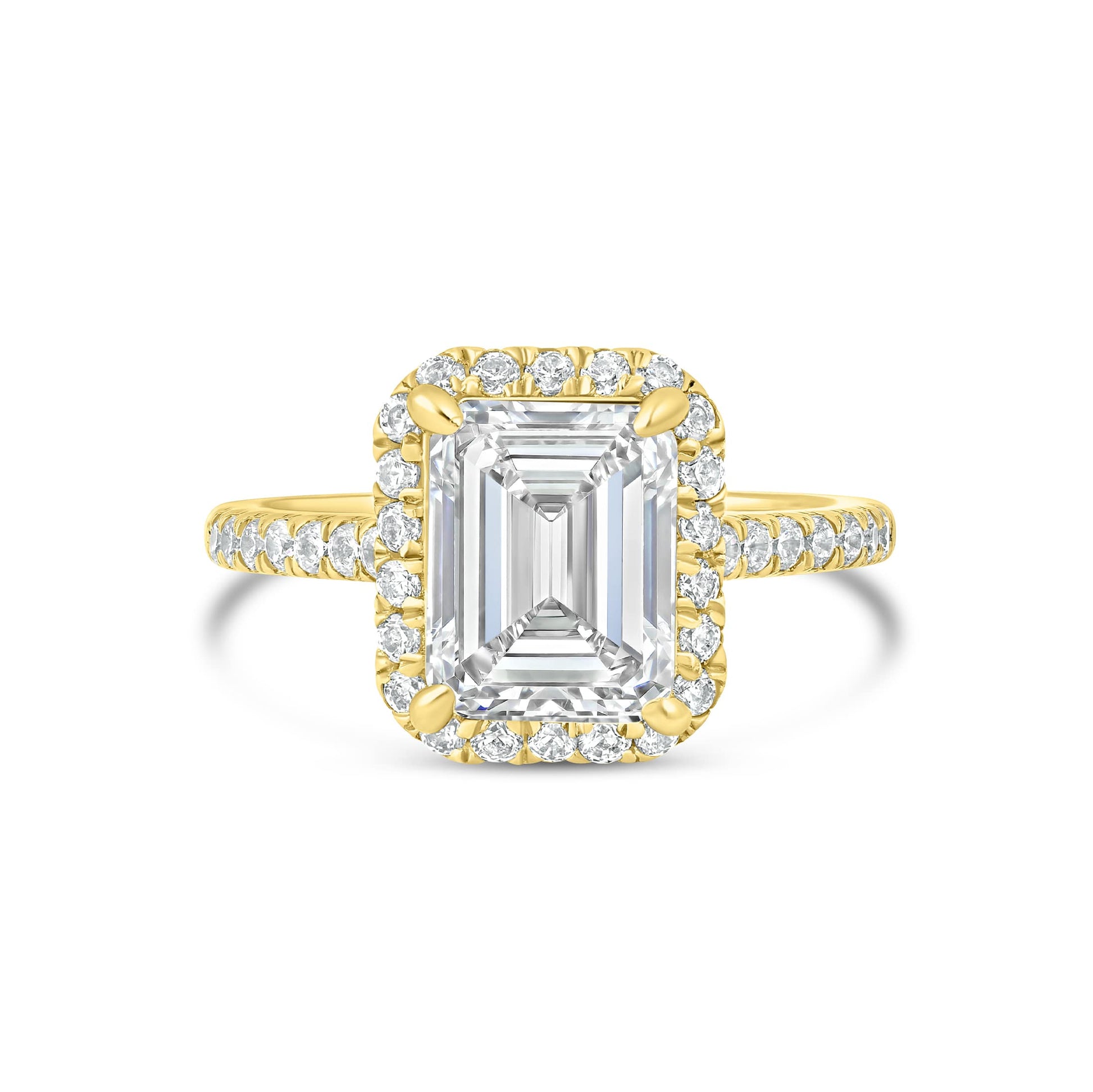 1.22 CT Elongated Cushion Solitaire Moissanite Engagement Ring